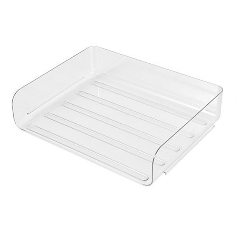 Lightweight Great Paper Tray Holder Stylish Desk Organizer Practical Filing Rack Stackable for Dorm: Transparent