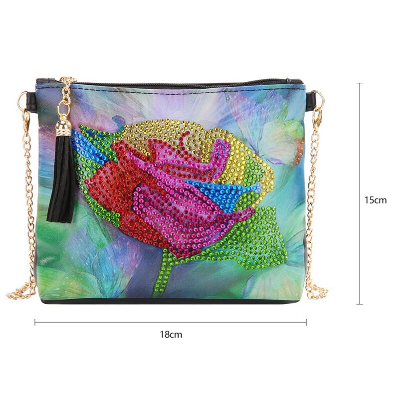 Diy diamant schilderij portemonnee schoudertas hand-diamant materiaal kit