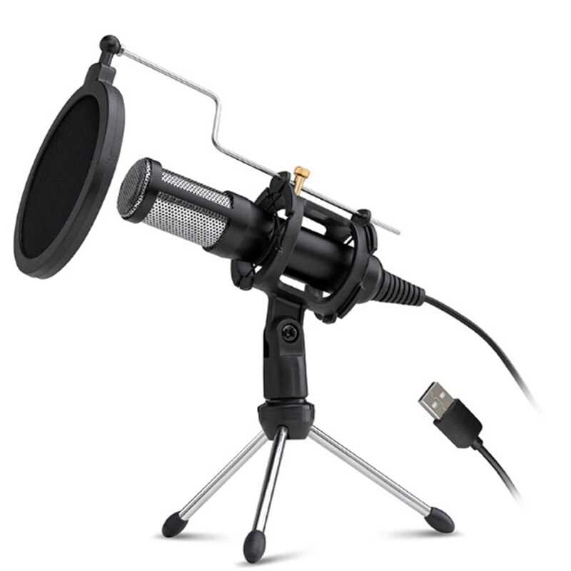 USB Microphone Condenser Microphone Computer Microphone Conference Voice PS4 Gaming Microphone USB MIC for Conf