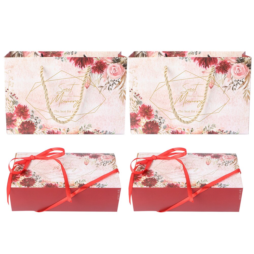 2 Pcs Paper Boxes Candy Birthday Boxes for Birthday Wedding Party: Default Title