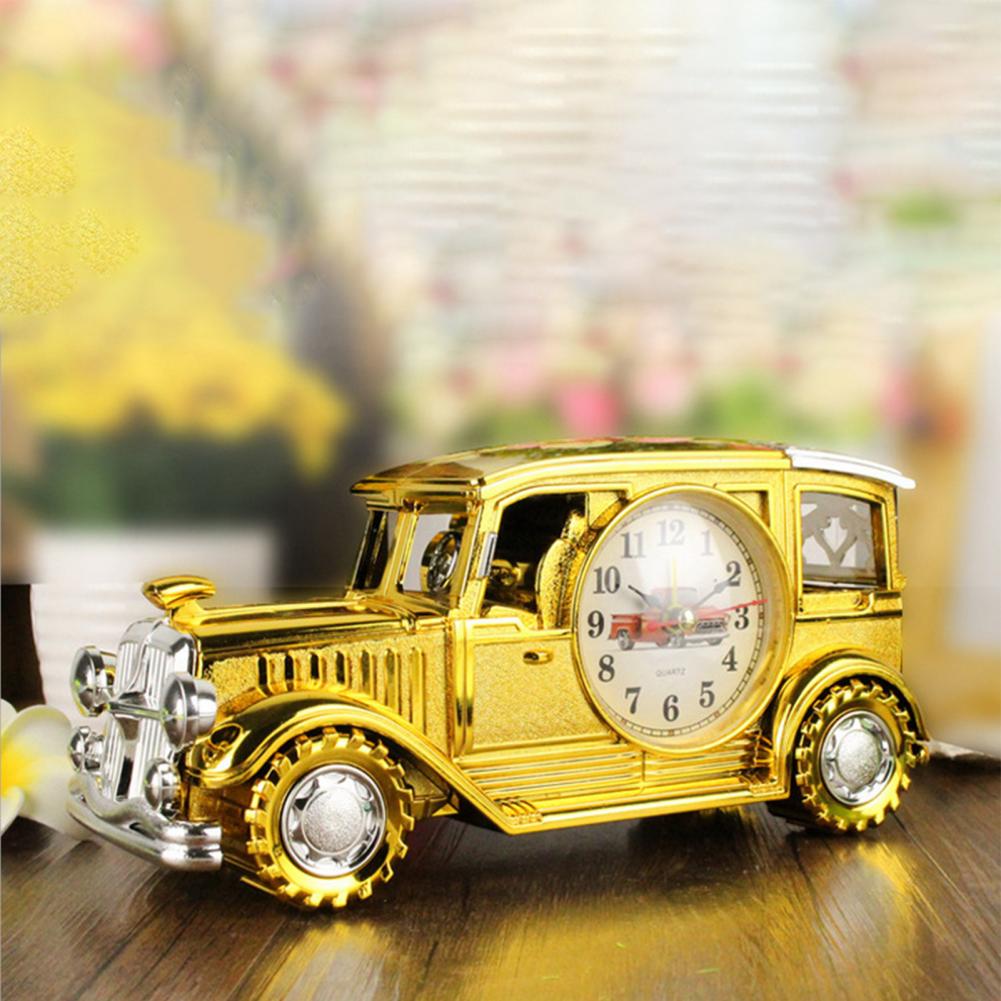 Reloj despertador Retro nostálgico para coche, antiguo de motor, decoración de mesa de escritorio, decoración de mesa de oficina, modelo despertador