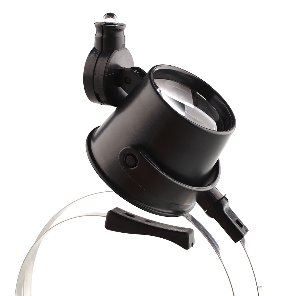 Portable 15X Head Band Eye Led Magnifier Loupe Jewelers Circuit Magnifying Glass Watchmakers Head-mounted