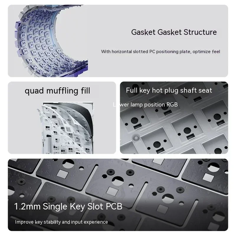 AJAZZ AK820 Pro Mechanische Tastatur Drei Modus Drahtlose Tastatur Benutzerdefinierte Swap TFT Bildschirm Knopf RGB Tastaturen PC Zubehör