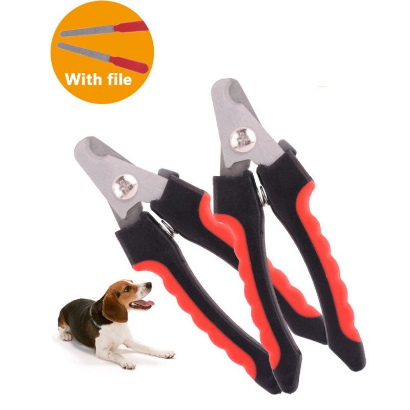 Cortador de uñas para mascotas, tijeras de aseo para animales, tijeras duraderas para gatos, lima de uñas para perros de acero inoxidable