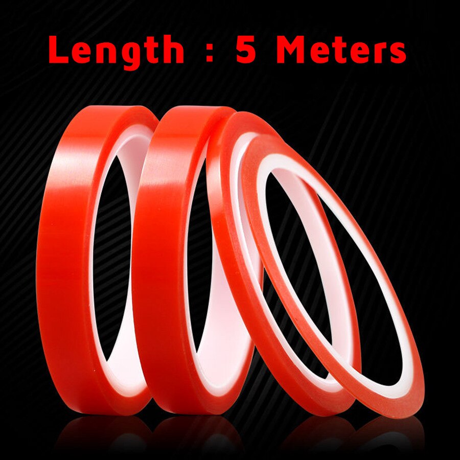 Sterke Pet Telefoon Reparatie Tape Dubbelzijdige Tape Geen Spoor Voor Mobiele Telefoon Tablet Lcd Touch Screen Rood Film Clear sticker