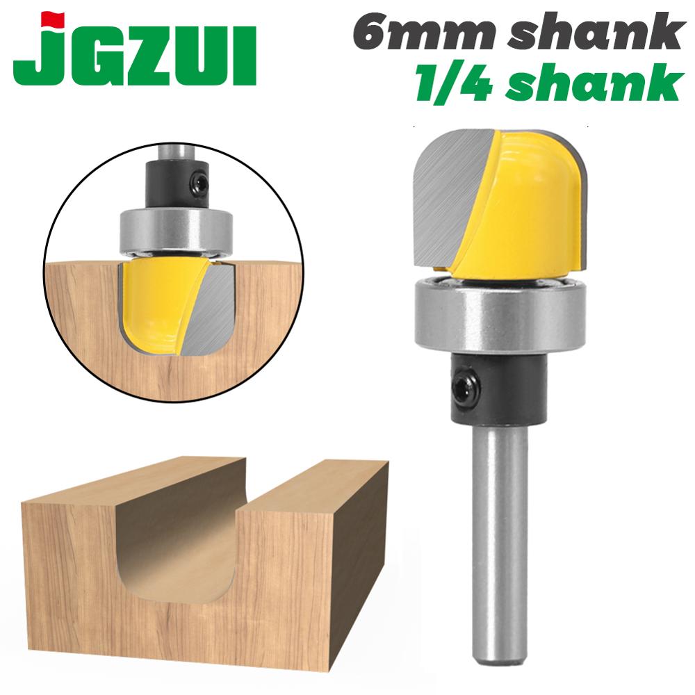 3/4 &quot; diameter skål &amp; bakke skabelon overfræser bit  - 1/4 &quot;  ,6mm skaft