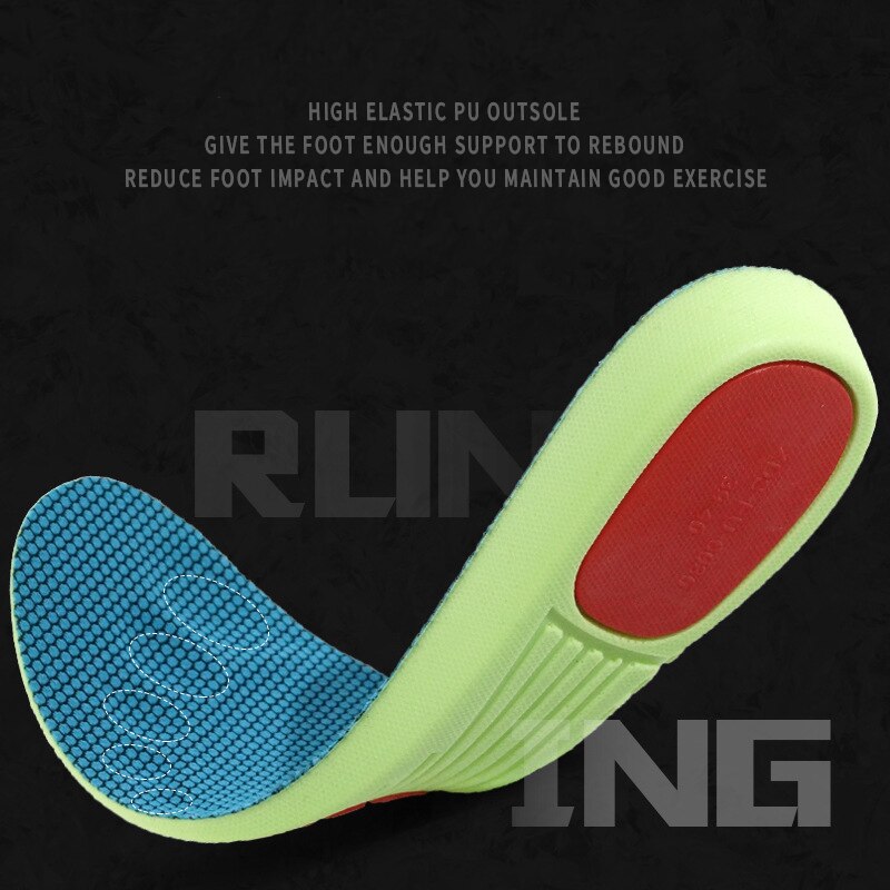 Plantillas elásticas de goma Eva para hombre y mujer, zapatos transpirables, con función deportiva, almohadillas para zapatos