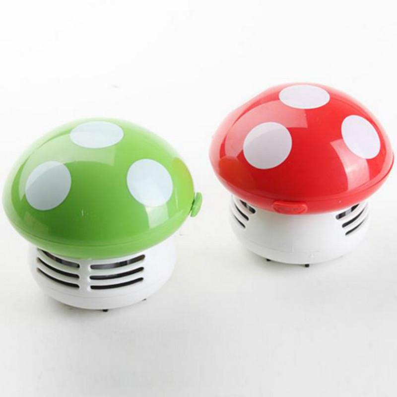 Cute Mini Mushroom Corner Desk Table Dust Vacuum Cleaner Sweeper D IUS