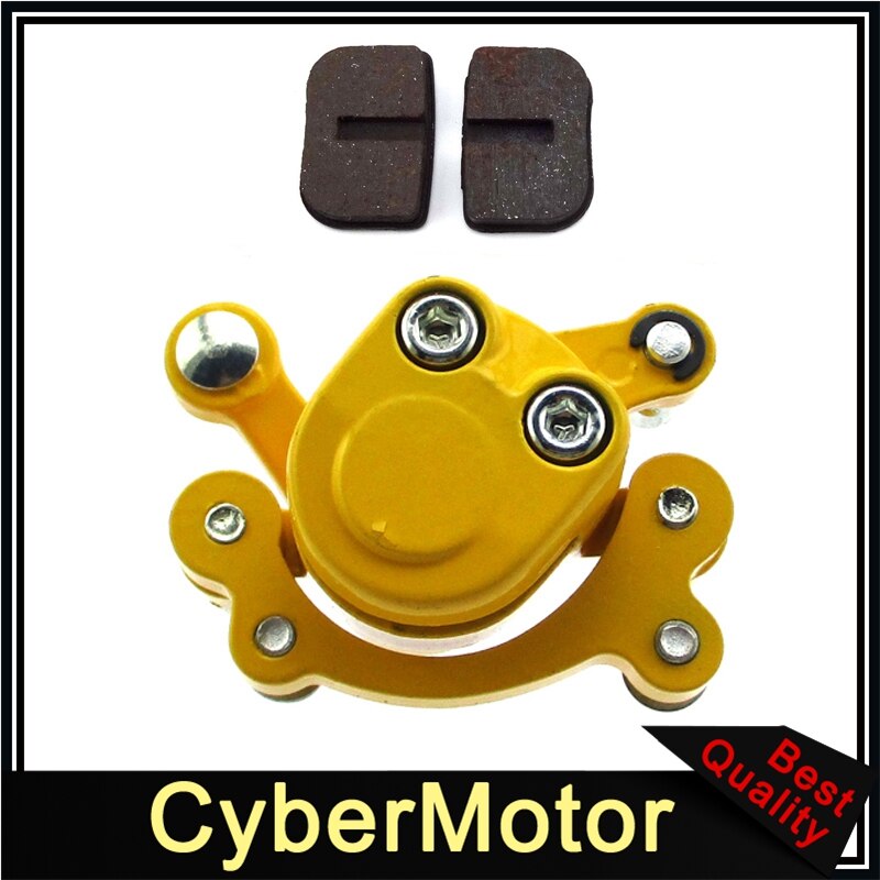 Rear Disc Brake Caliper With Pads For 97cc Mini Bike BAJA DoodleBug BLITZ DB30 DB30S DB30R: Yellow