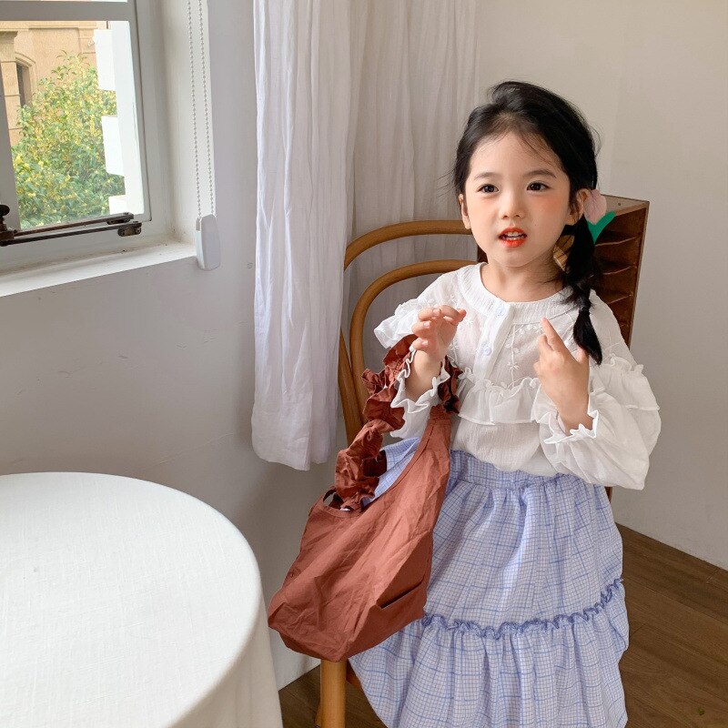 Primavera autunno bambine principessa Casual gonna blu 2-7 anni neonata moda Tutu gonne 2022 bambini bambini vestiti coreani