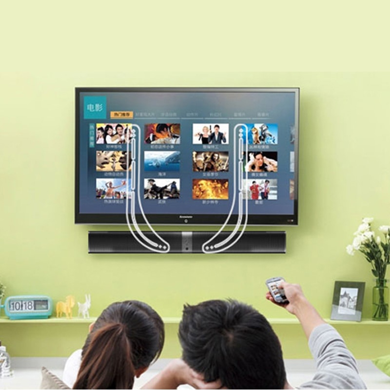 Barre de son universelle haut-parleur TV support de montage barre de son support de montage haut-parleur pour montage au-dessus ou sous les moniteurs TV/ordinateur