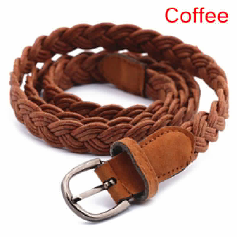 Cinto feminino de cânhamo 6 cores, 102cm, marrom, branco, trançado, cinto para vestido, roupa: coffee