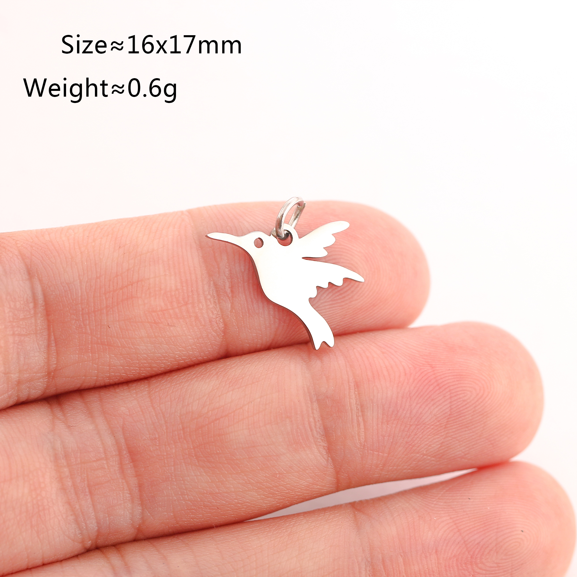 5 stuks/set dierenklauw bedeltjes van roestvrij staal: kat/olifant/kolibrie/yoga bedeltje voor het maken van doe-het-zelf kettingen, oorbellen, sieraden en hangers: Goudkleurig