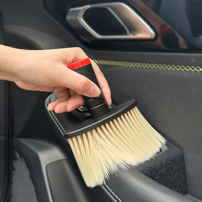 Spazzola per autolavaggio rimozione della polvere presa del condizionatore d'aria dell'auto spazzola per la rimozione della polvere spazzole con setole morbide per strumenti per la pulizia dell'auto
