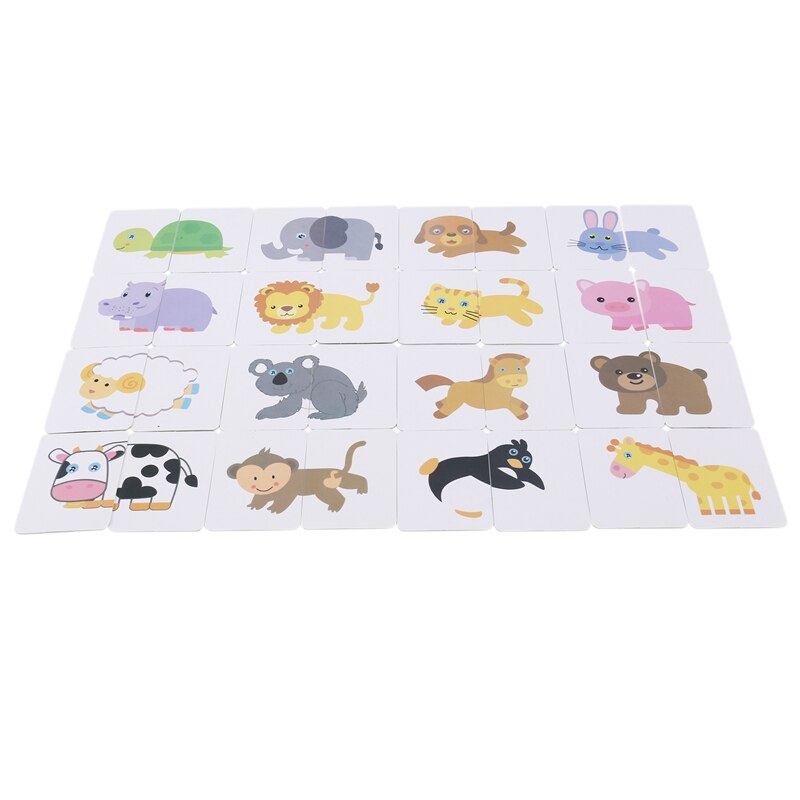 Baby-lernkarten-set (32 stück) – lernspiel zum zuordnen von formen, kognitives lernen, frühkindliche bildung