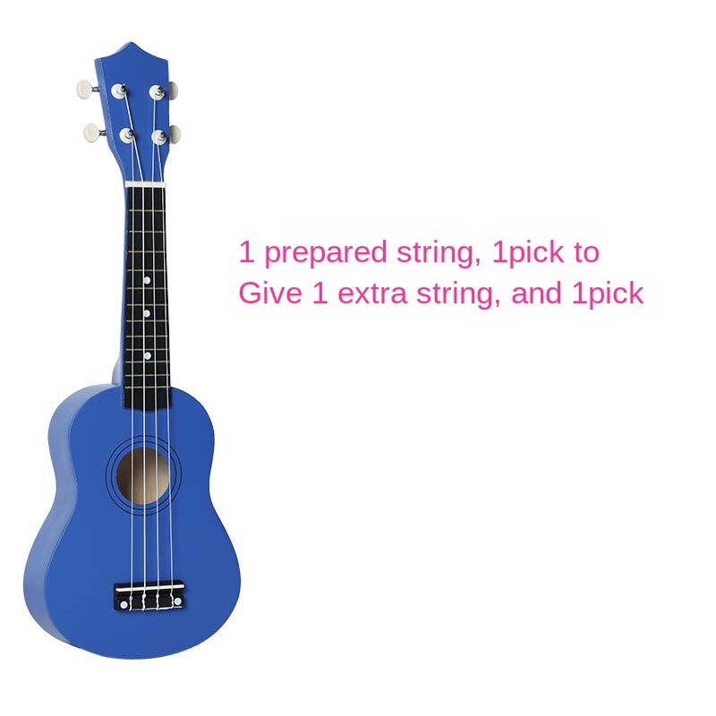 21 Inch 16 Colors Ukulele Guitar Wooden Ukulele Musical Guitar Musical Instruments for Beginners Childrens: Dark Blue