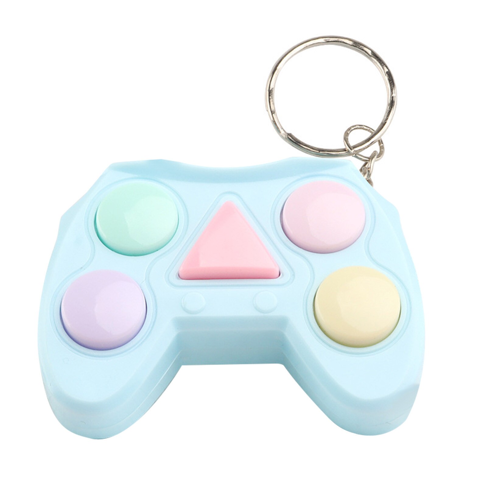 Mini Griff Spiel Keychain LED Elektronische Speicher Spiele Für freundlicher Erwachsene Gamepad bilden Würfel Gerät Keychain Pädagogisches Spiel Spielzeug: Licht Grün