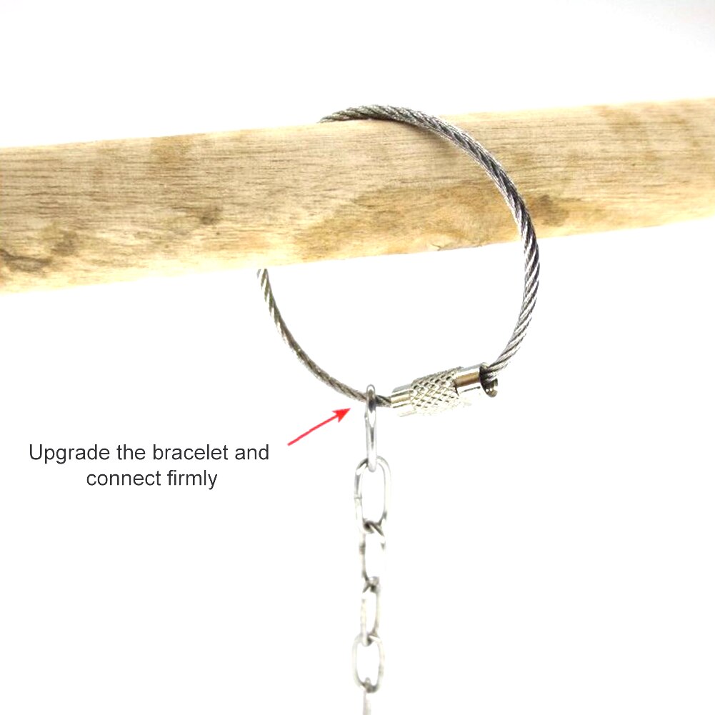 Tobillera de pie de loro de acero inoxidable, cadena de pájaro, Piel de Tigre, peonías, cacatúa, pie abierto, hebilla,