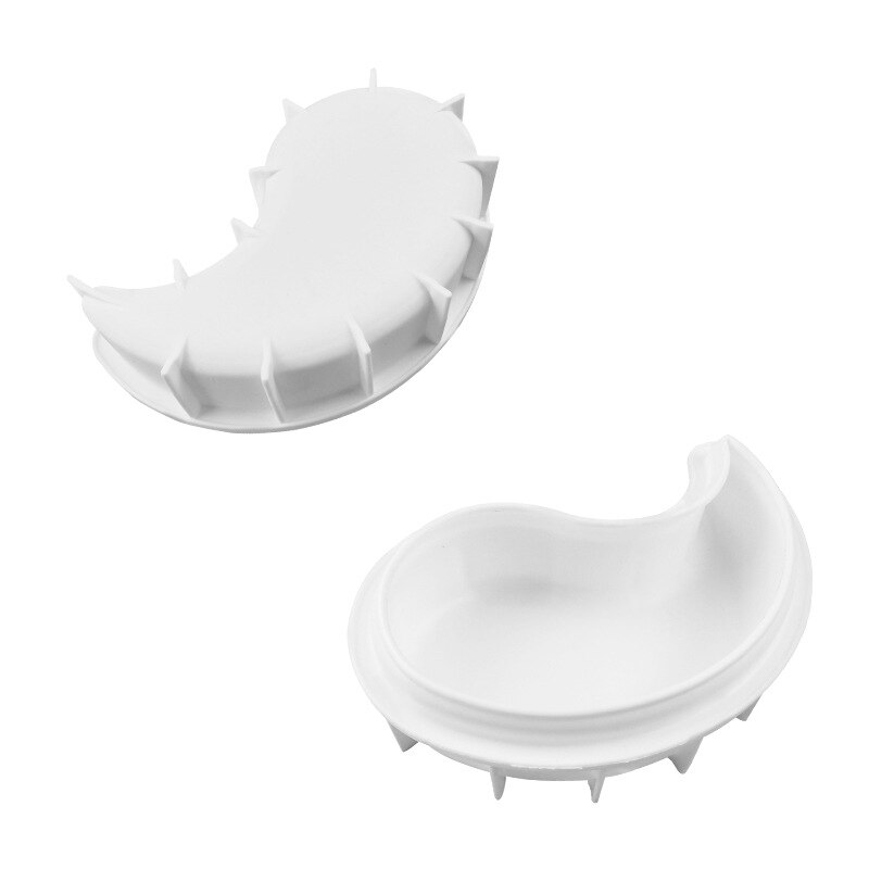 1 stk kinesisk yin og yang form kakeform 3d silikon tai chi tidligere bakeverktøy til kaker sjokolade brownie mousse dessert