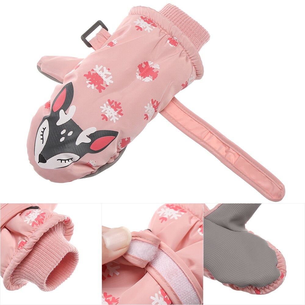 Enfants hiver gants de Ski garçons filles sport imperméable à l'eau coupe-vent anti-dérapant neige mitaines étendu poignet gants de Ski