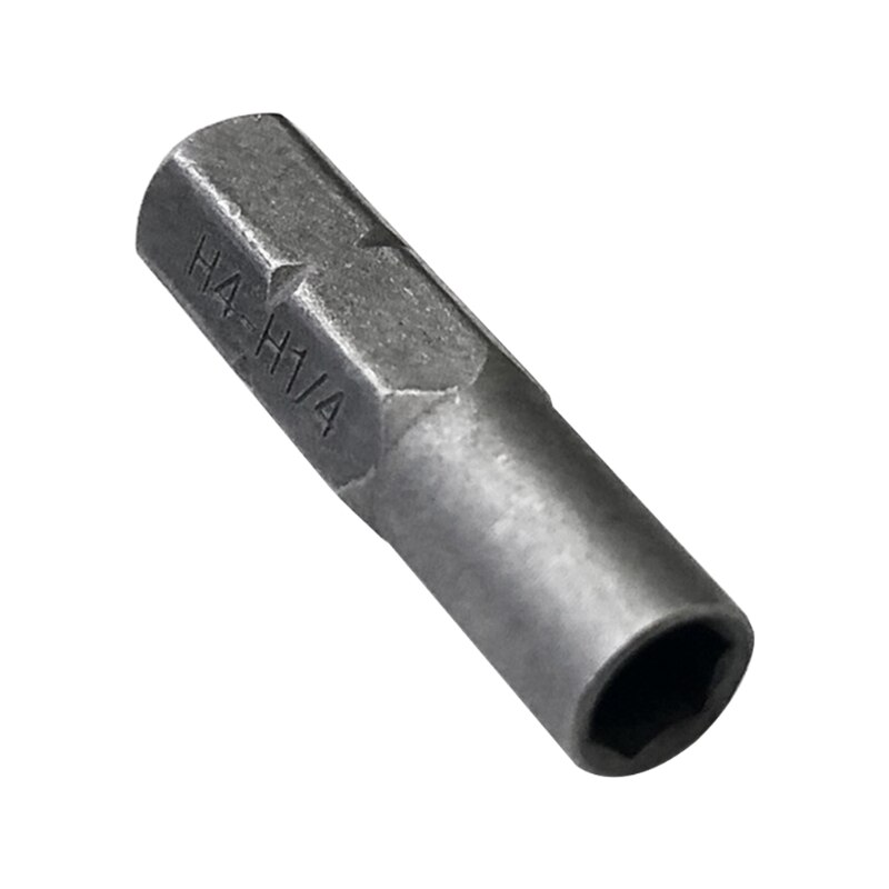 Precision Bits Set Screwdriver 6.35mm 1/4" Insert Bit Adapter to 4mm Bit Hex Holder 1 Pcs Extra Hard Screwdriver: Sandblasting