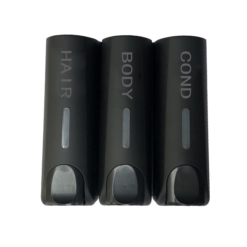 350Ml Thuis Wall Mounted Zeepdispenser Shampoo Douchegel Dispenser Zeepdispenser Fles Hotel Badkamer Accessoires: Black 3