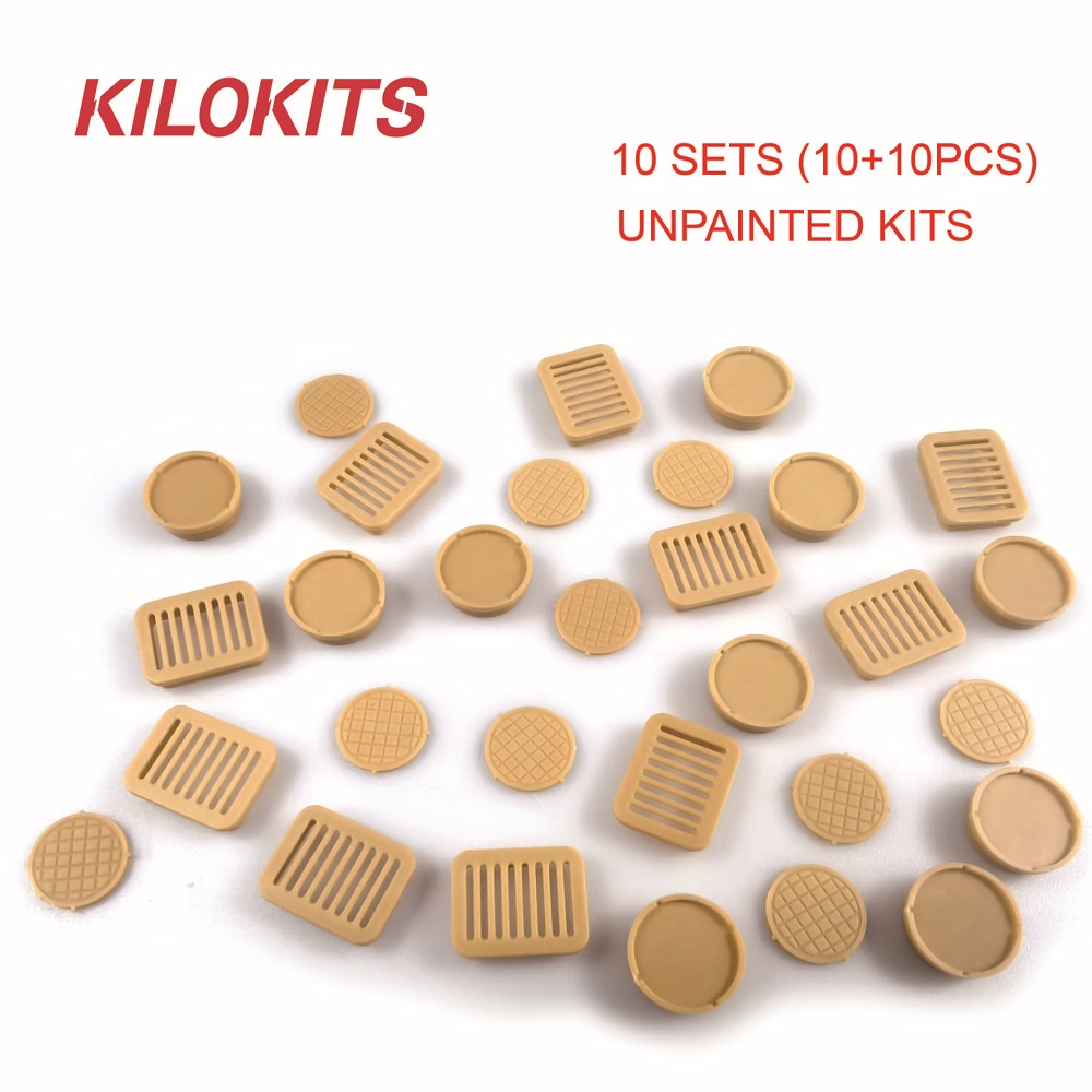 20PCS 1/35 Street Window Well Cover Set Drain Covers and Gully Model Building Kits for City Diorama Farm Scenery