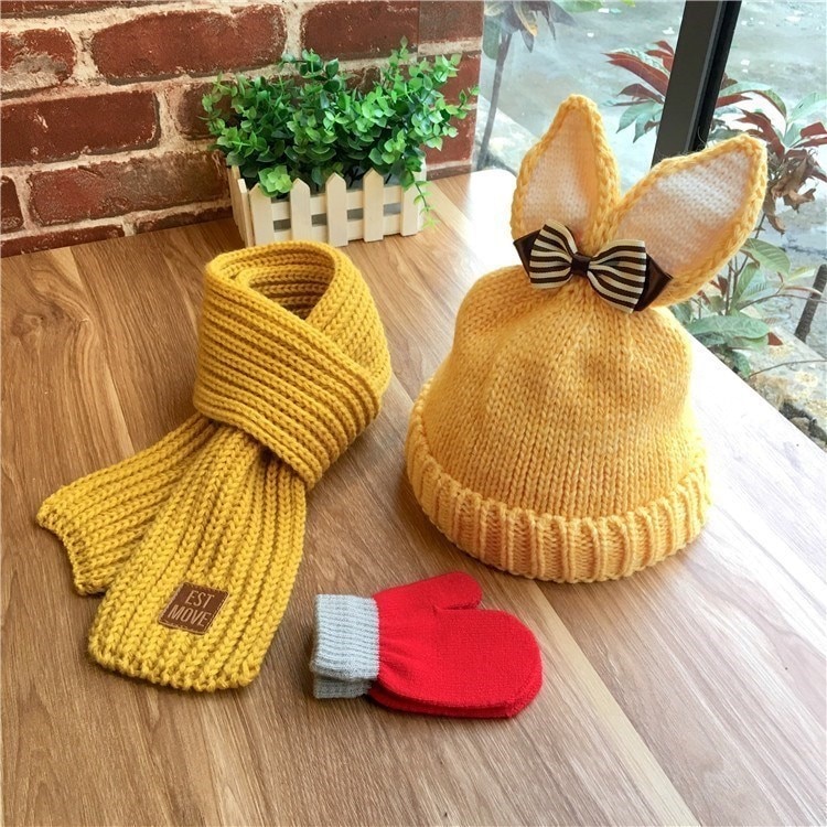 The South Korean little Girl winter winter hat