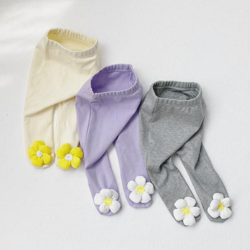 Panty Voor Meisjes Bloem Baby Peuter Panty Herfst Kids Jongens Katoen Effen Panty Kindje Panty