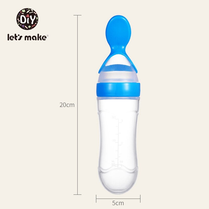 Lad & #39 ;s lave babytræning risske baby klem sutteflaske bordservice værktøj 90ml sikker fødevarekvalitet silikone børnestel