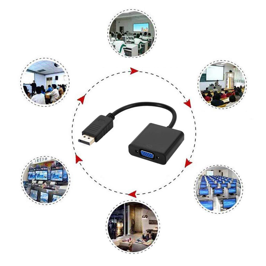 Bundwin Dp Naar Vga Displayport Display Port Male Naar Vrouwelijke Converter Adapter Kabel Voor Pc Computer Laptop Hdtv Monitor Projector