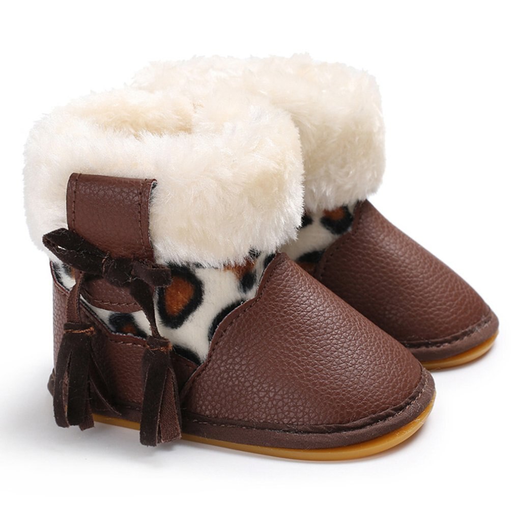 Neugeborenen Winter Weiche Warme Baby Mädchen Schnee Stiefel Ersten Wanderer Kleinkind Stiefel