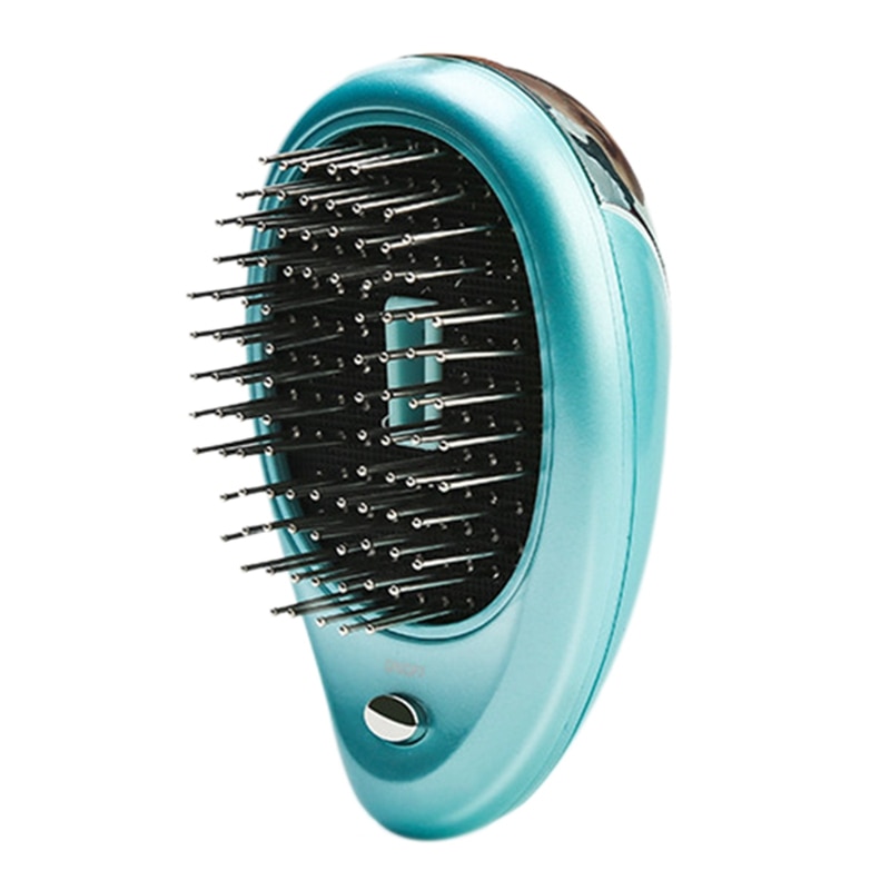 SANQ cepillo eléctrico portátil de pelo iónico alisador de pelo cepillo peine de iones negativos masaje antiestático peine de pelo lacio verde: Default Title