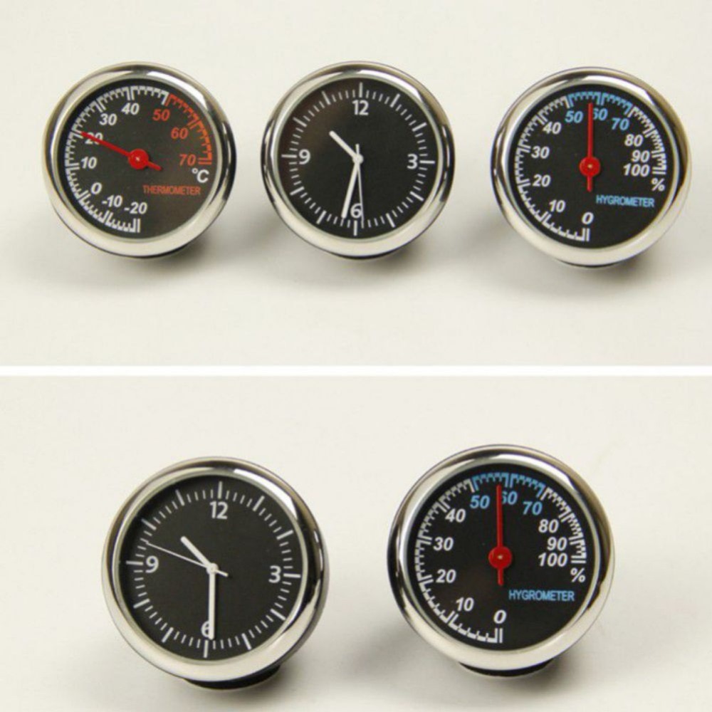 Digital Clock Thermometer Hygrometer Automobile Car Dashboard Decoration Ornaments Automotive Watch Car Styling