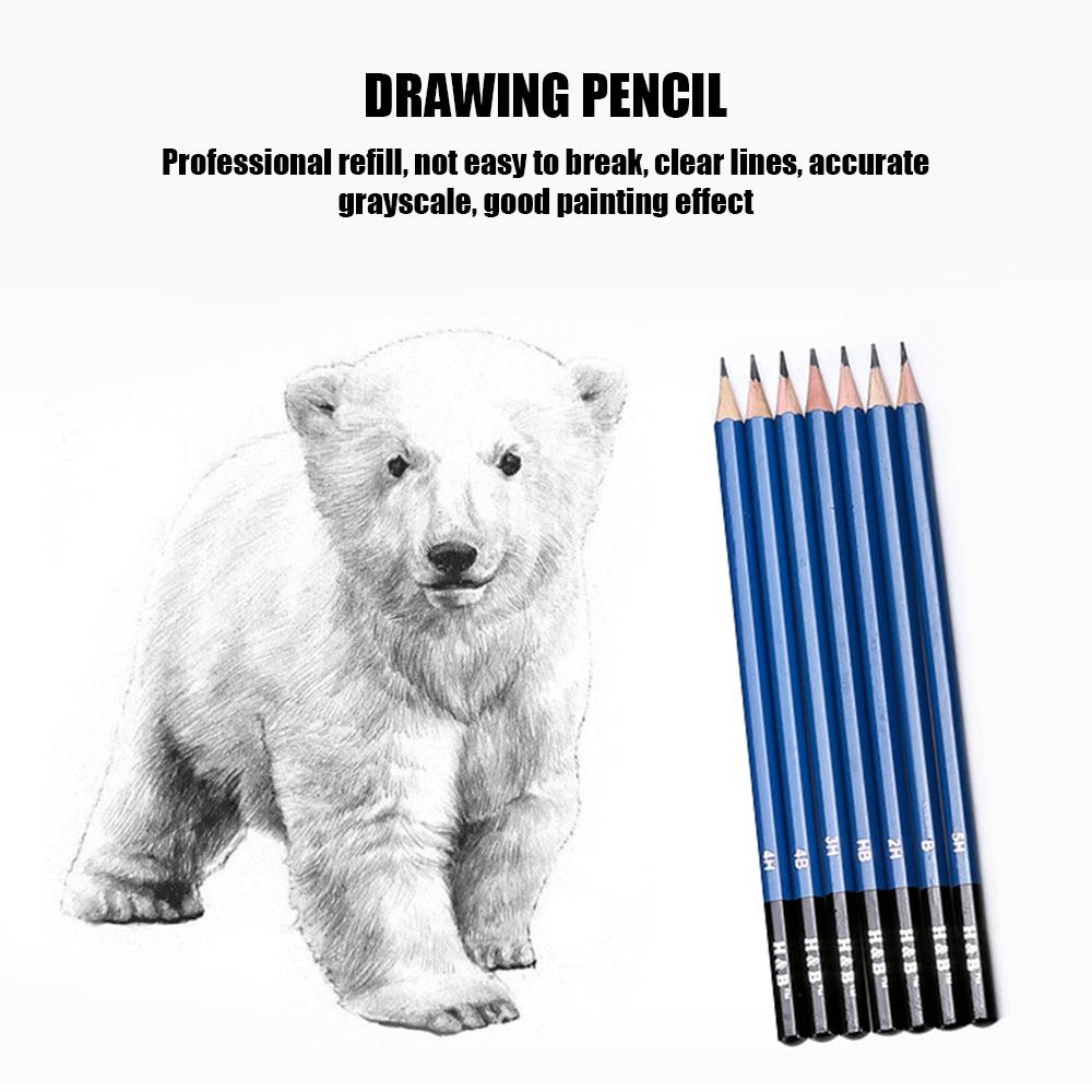 51pcs Sketch Pencil Set Sketch Pencil Painting Tool Set Artist Art Supplies Graffiti Crafts Portable