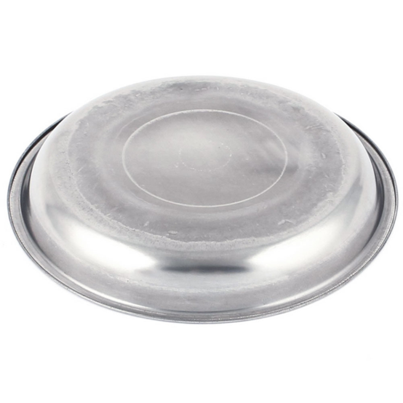 Multipurpose Soup Dish Stainless Steel Round Flat Plate Delicate Cake Metal Deep Plate Delicate Vegetables Fruit Dish Metal Plat