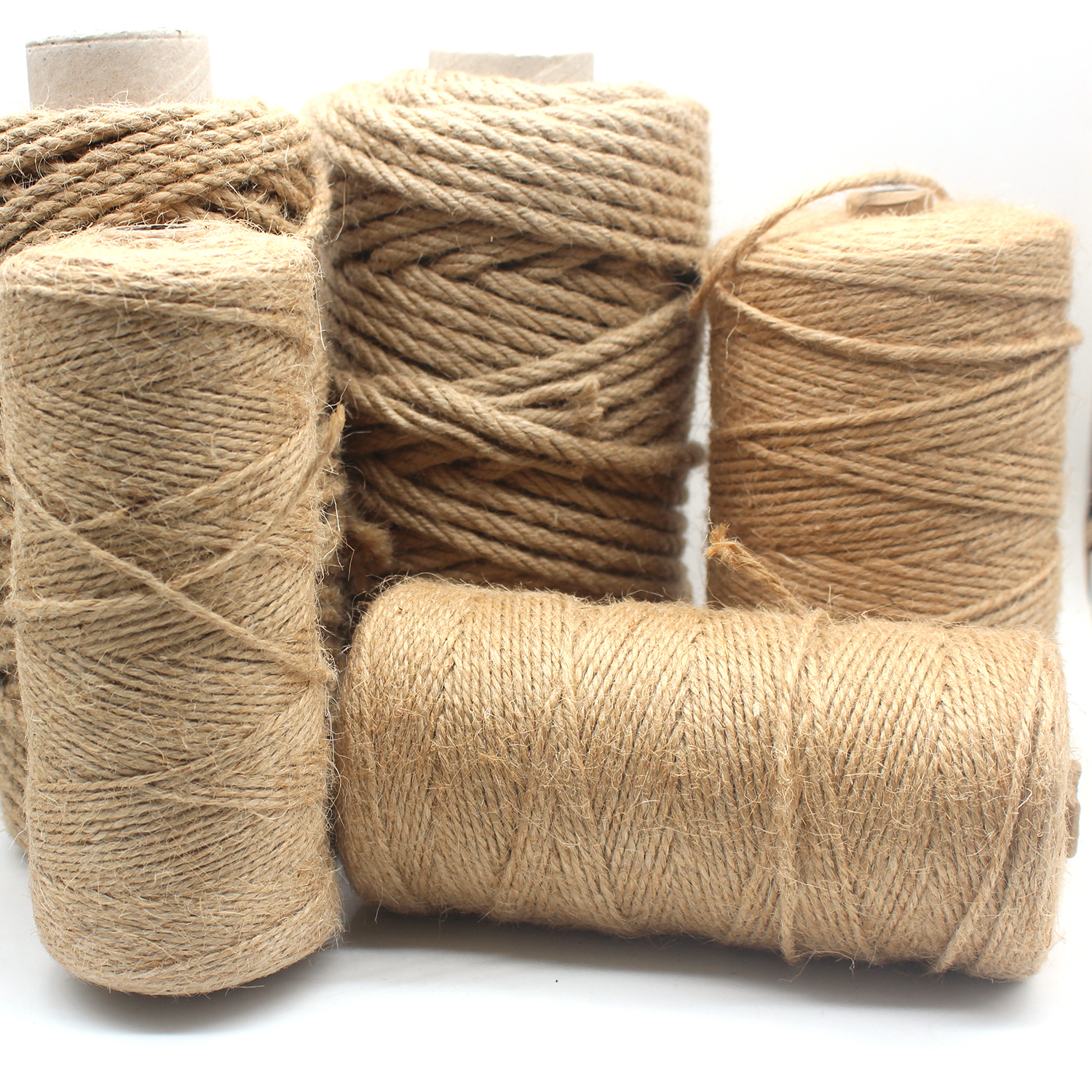 Cuerda de 10 yardas, lazo de yute Natural, artesanías de arpillera de cáñamo Vintage, tela artesanal, envoltura de , costura, , boda, decoración navideña