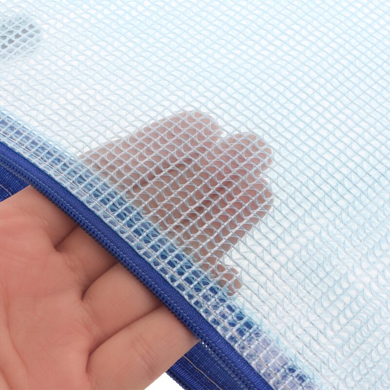 M17F Document Bag A3 Size Zipper File Pocket Storage School Office Supply Waterproof