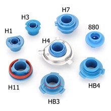 Base de lâmpada de farol para carro, 2 peças, suporte para substituição 880/hb4/hb3/h11/h7/h4/h3/h1