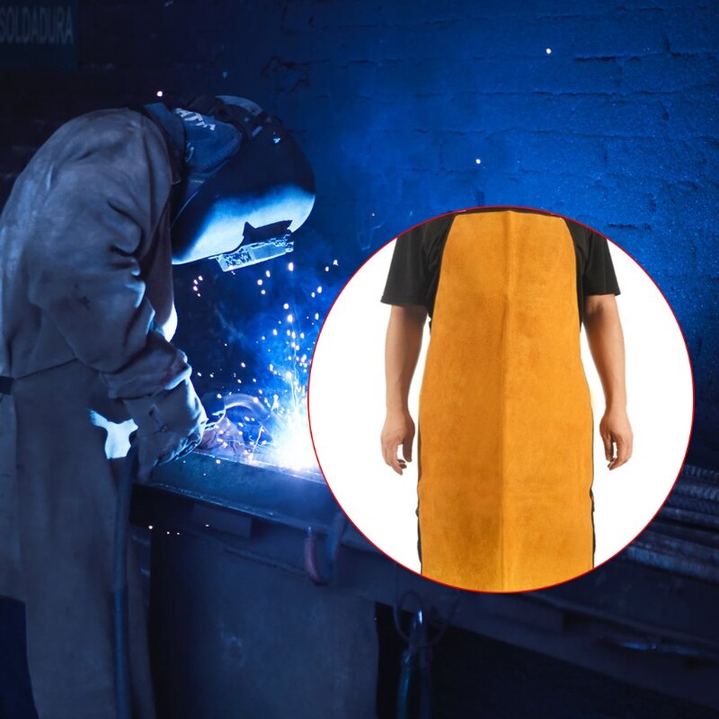 falegname fabbro grembiule da lavoro di colore giallo regalo per officina carpentieri tecnici meccanici bavaglino resistente al calore Au11 21