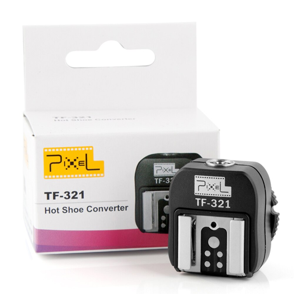 Adaptador de Flash PIXEL TF-321 TTL PC Puerto convertidor de zapata para Canon 5D Mark III 70D 60D 100D 700D 650D 600D 550D 500D 6D 430EX