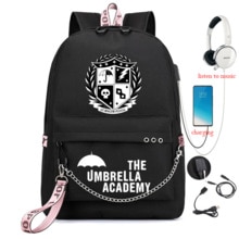 Die Dach akademie Usb Rucksack Schule Tasche Laptop Rucksack Frauen Männer Rucksack Reise Daypacks Kette Freizeit Rucksack Mochilas