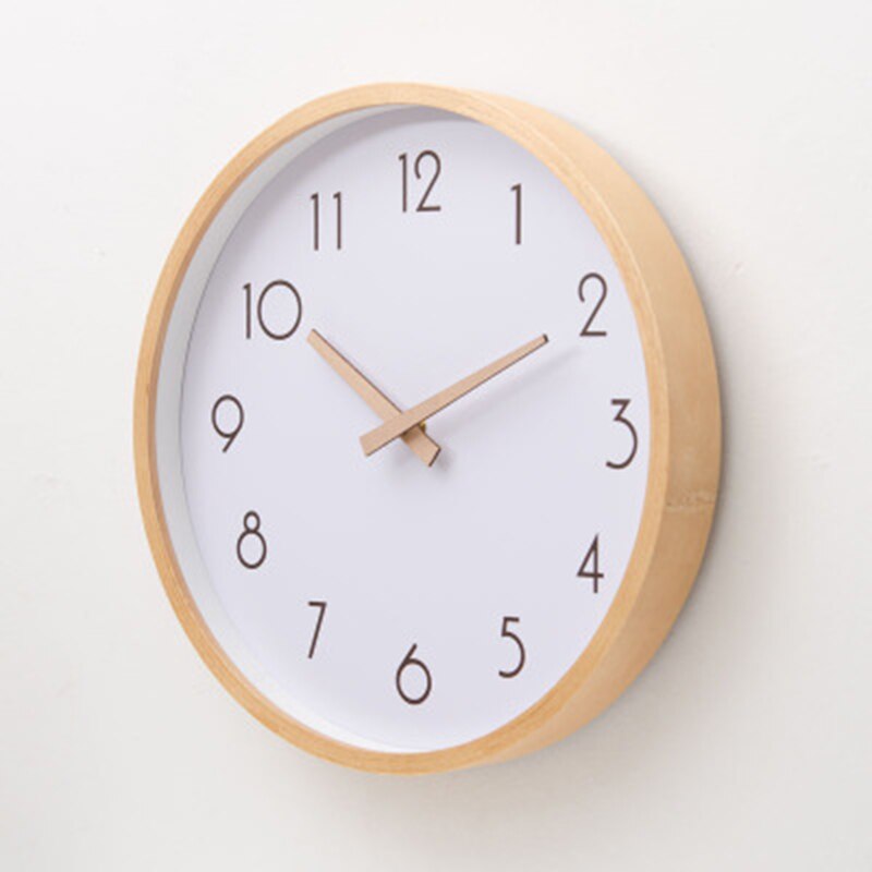 Reloj nórdico Saatk de pared de madera japonesa Nixie 3d, decoración de pared grande para el hogar, Saat Murale, gran decoración para el hogar, Salones, decoración para el hogar, Oficina W50111: Style 3 / 10 inches