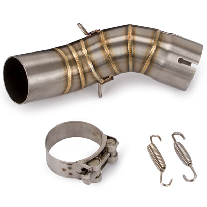 Motorcycle Motorbike Middle Exhaust Middle Mid Link Pipe Connector for Kawasaki Z900 Without Exhaust Muffler