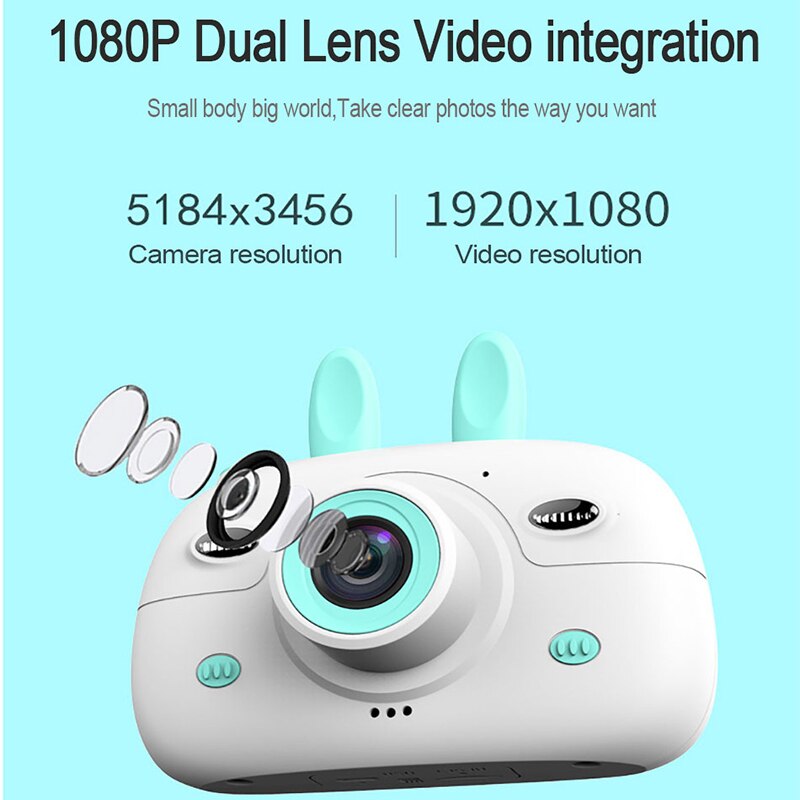 Kinderen Camera Mini Digitale Camera Voor Kid 1080P Hd Video Camera Kids Camcorder Peuter Camera Speelgoed Cadeau Voor Verjaardag