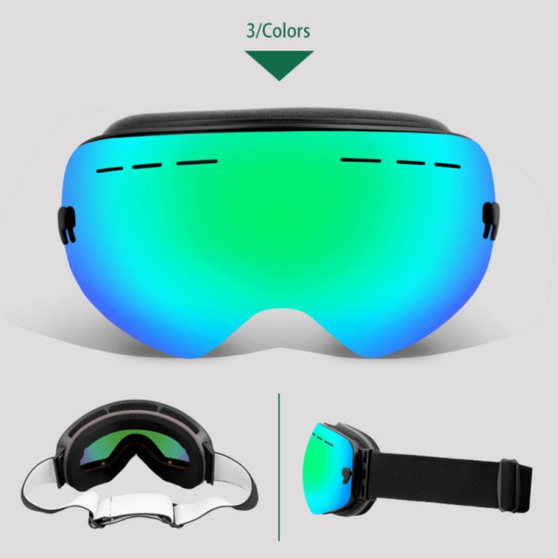 Ski Goggles,Winter Snow Sports Goggles with Anti-fog UV Protection for Men Women Youth Interchangeable Lens - Premium Goggles SD: Green