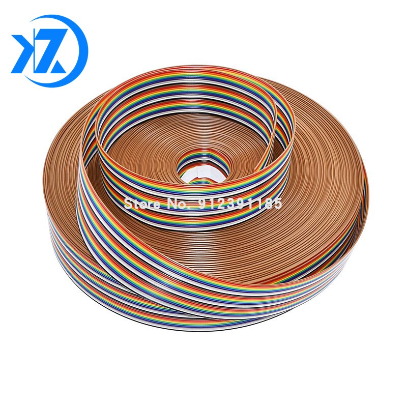 Cable de cinta plana de Color, 1 metro, 10P/12P/14... – Grandado