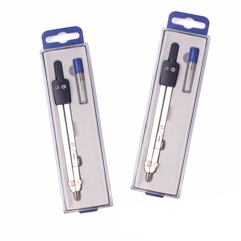 Profesjonalne rysowanie na metalu kompas narzędzia kreślarskie z ołowianym wkładem dla studentów matematyka geometria szkolne materiały biurowe