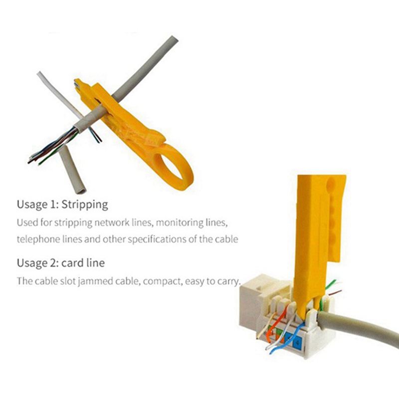 7 -teiliges netzwerkkabel-testgerät,  rj45 crimpzangen, abisolierzange, tragbares lan-netzwerk-reparaturset, kabeltester