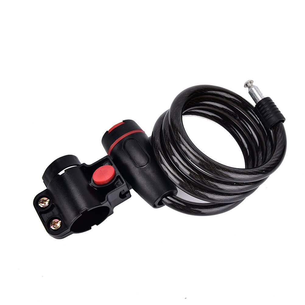 Bike Lock Anti-Theft Steel Strong Wire Coil Cable Bicycle Motorcycle Security Lock with 2 Keys Universal
